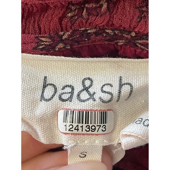 Ba&Sh Gizel Dress Red Womens Size Small - Picture 12 of 13